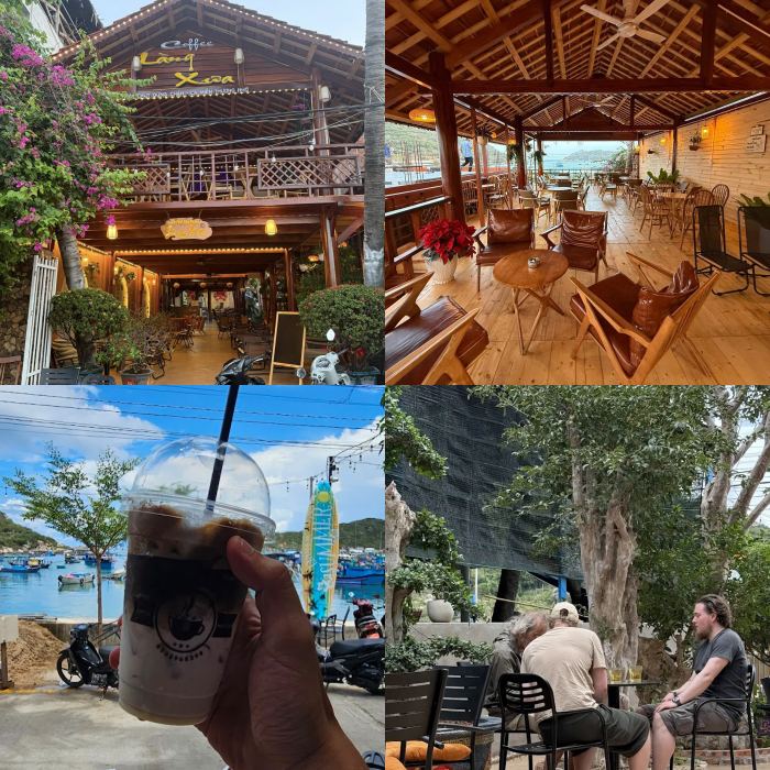 Sân vườn Làng Xưa quán cafe đẹp ở Vĩnh Hy