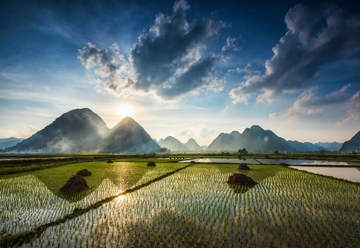 Bắc Sơn là một trong những cánh đồng lúa đẹp nhất Việt Nam mùa nào cũng đẹp