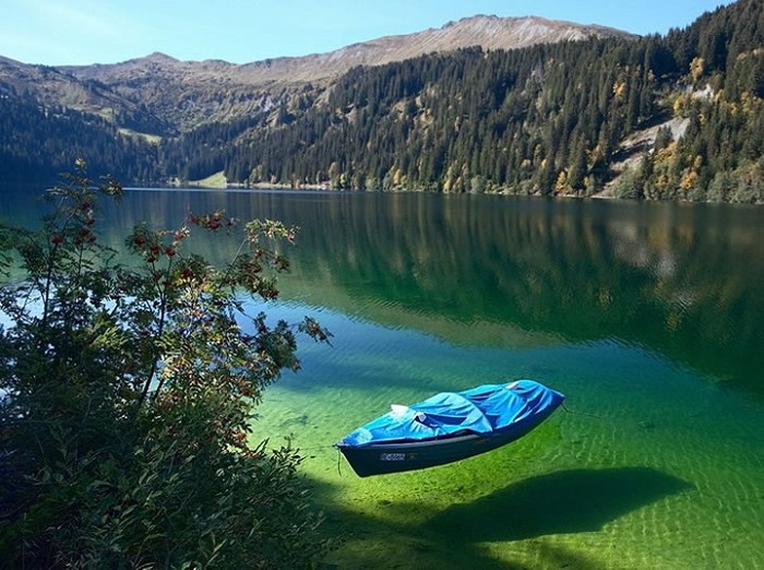 Blue Lake là hồ nước trong nhất thế giới với làn nước trong thấu đáy
