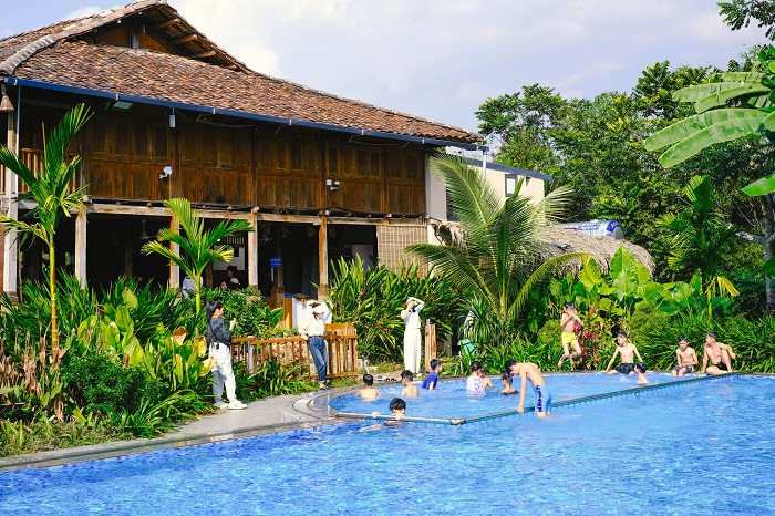 The Valley Farm Lạng Sơn có hồ bơi trong lành mát rượi