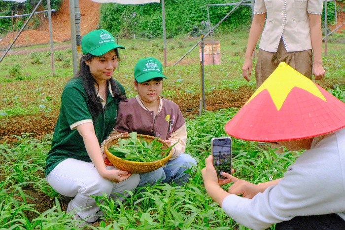 The Valley Farm Lạng Sơn còn là nơi trồng các loại rau sạch
