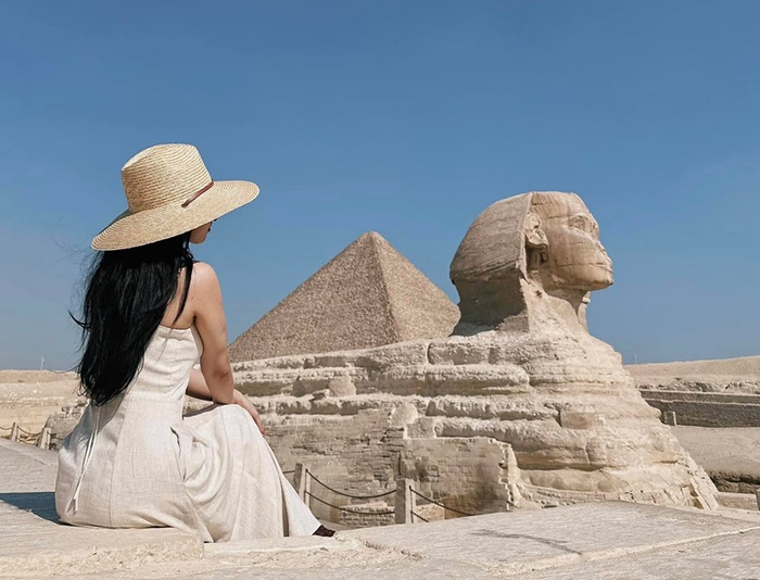 Khám phá kim tự tháp Giza, Ai Cập - Ảnh: Lao Động