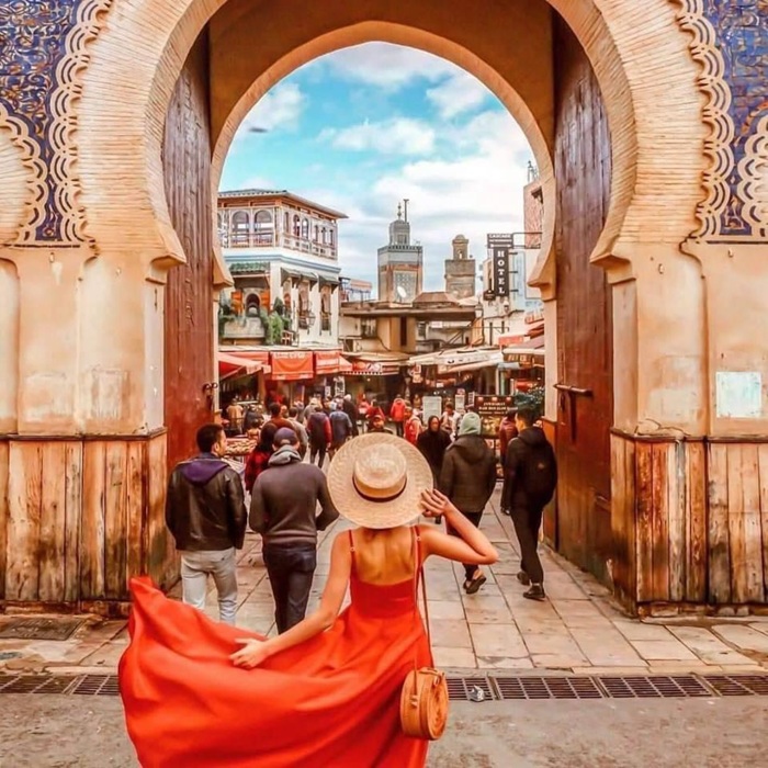 Nên đi Bắc Phi hay Nam Phi? Gợi ý cho bạn là đất nước Maroc, có những khu chợ đầy sắc màu - Ảnh: Internet