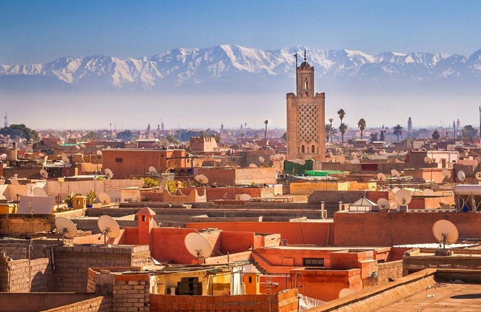 Marrakech nổi bật với gam màu đỏ cam quyến rũ - Ảnh: Afrique magazine