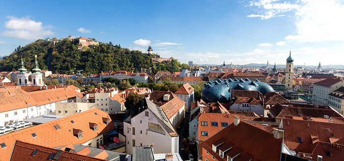 Du lịch châu Âu tháng 6 - Vẻ đẹp một góc tại thành phố Graz nước Áo
