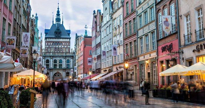 Du lịch Châu Âu tháng 11 - Đường phố tại Gdansk