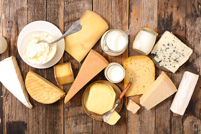 Phong cách ẩm thực Châu Âu - Sữa và chế phẩm từ sữa được sử dụng dụng phổ biến trong món Âu