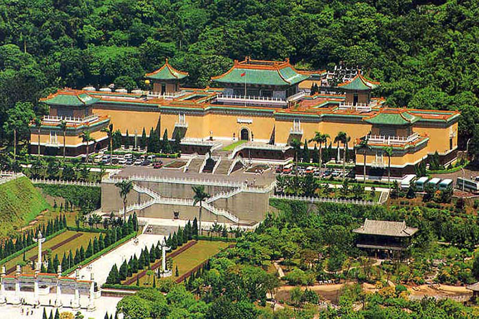 Bảo tàng Cố cung Đài Loan -Tầm nhìn bao quát bảo tàng từ trên cao