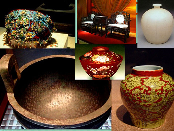 Bảo tàng Cố cung Đài Loan - Một số món đồ cổ được lưu giữ