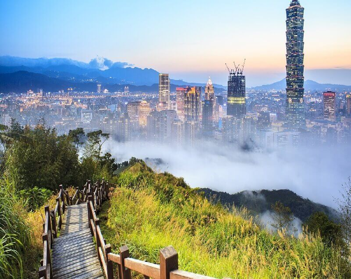 Du lịch đài loan tháng 12 Khung cảnh Đài Loan từ đỉnh Alishan