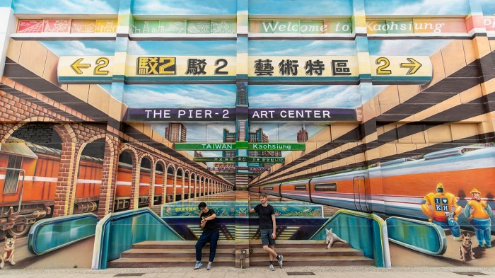 Du lịch Cao Hùng tại trung tâm nghệ thuật Pier 2 Art