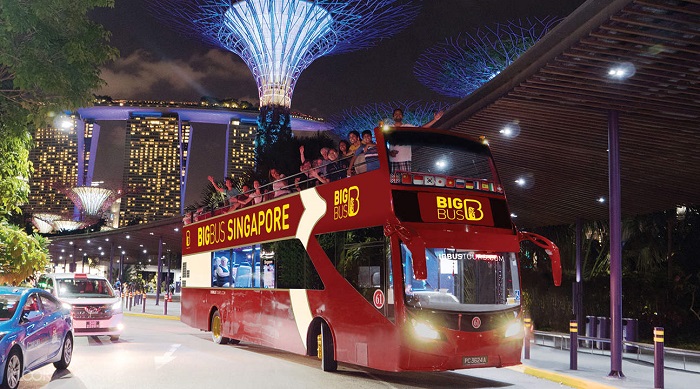 Du lịch Singapore bằng xe buýt 2 tầng
