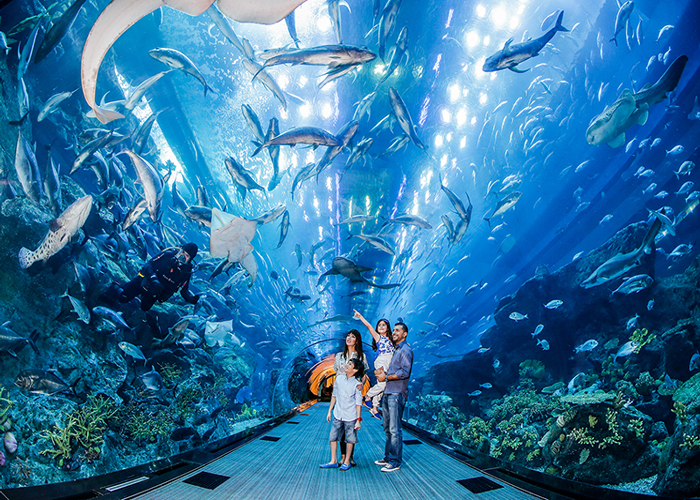 Thủy cung Aquarium và sở thú dưới nước Dubai