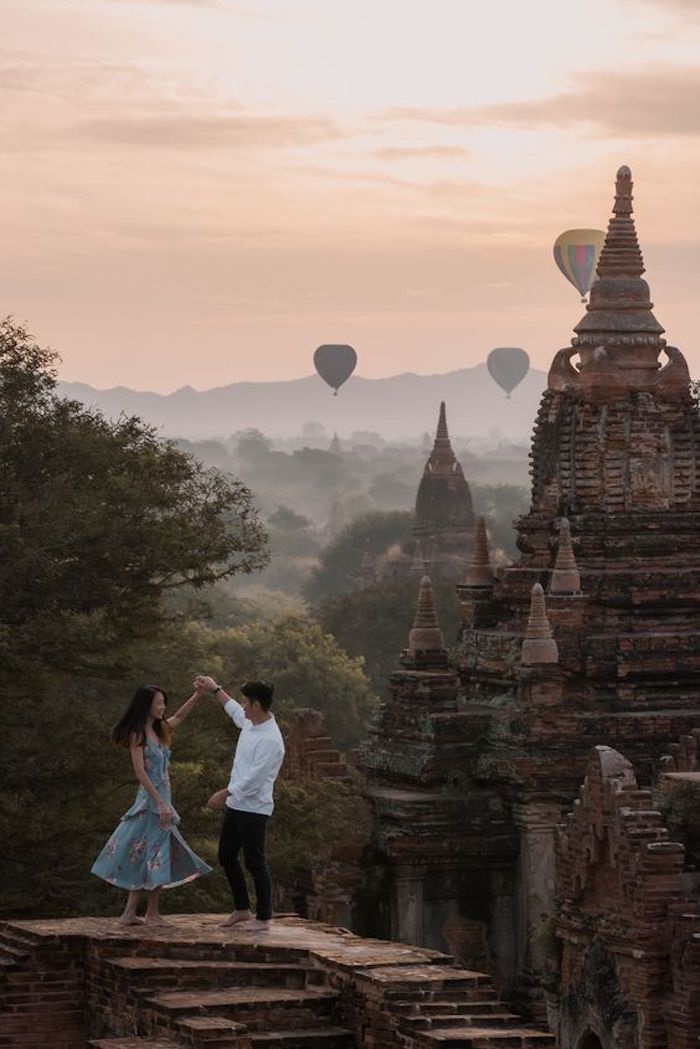 trải nghiệm ngắm bình minh trong tour Bagan được giới trẻ yêu thích