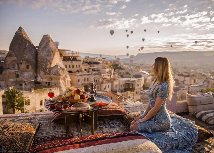 trải nghiệm khi đi tour Thổ Nhĩ Kỳ - bay khinh khí cầu