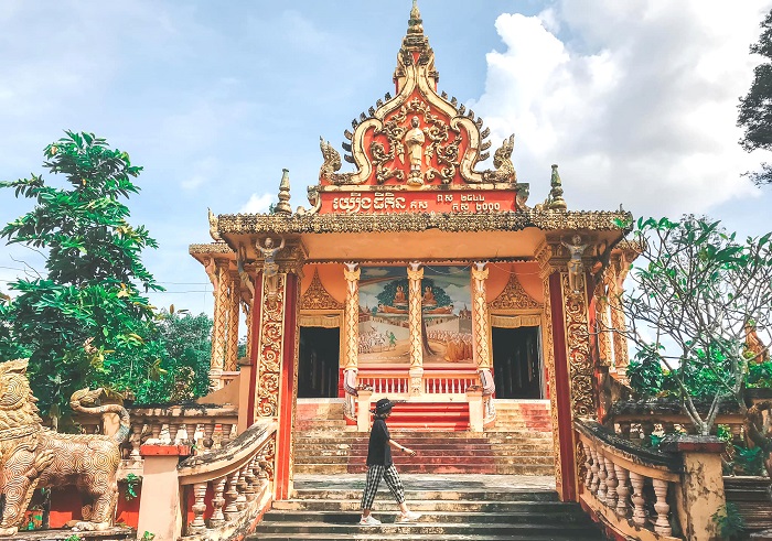 Chùa Bôtum Vong Sa Som Rong của người Khmer đẹp ở Sóc Trăng