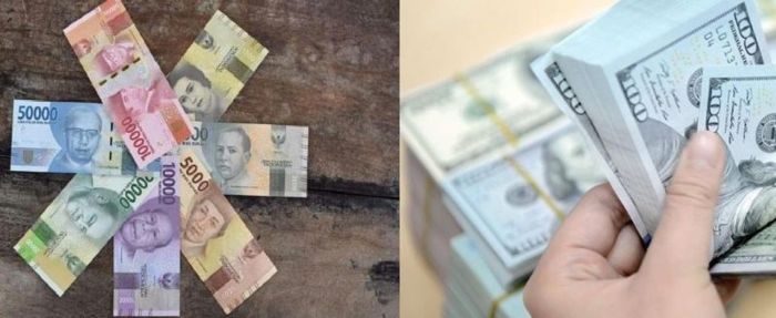Tiền Rupiah (Rp) và USD đều được dùng phổ biến ở Indonesia 