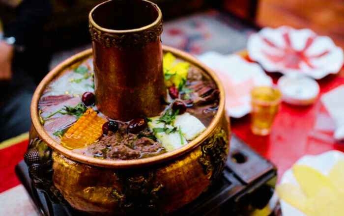 Lẩu sườn phơi khô