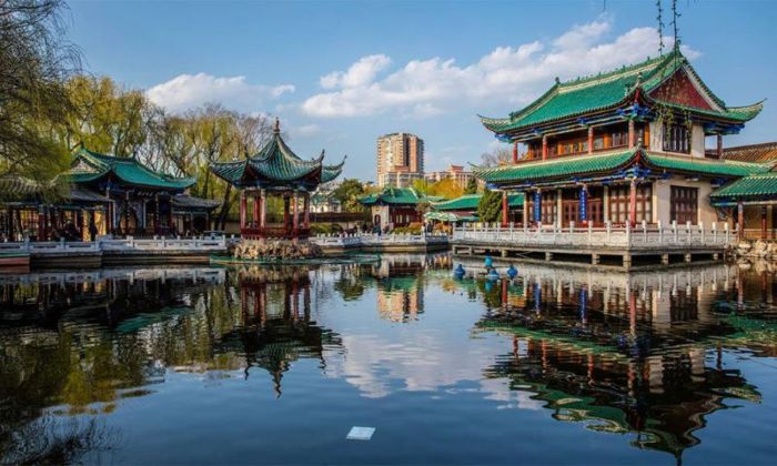 Vẻ đẹp yên bình, thơ mộng ở Hồ Xanh