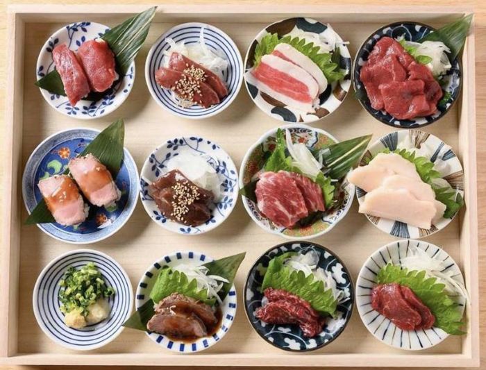 Sashimi thịt ngựa là đặc sản của Yamanashi 