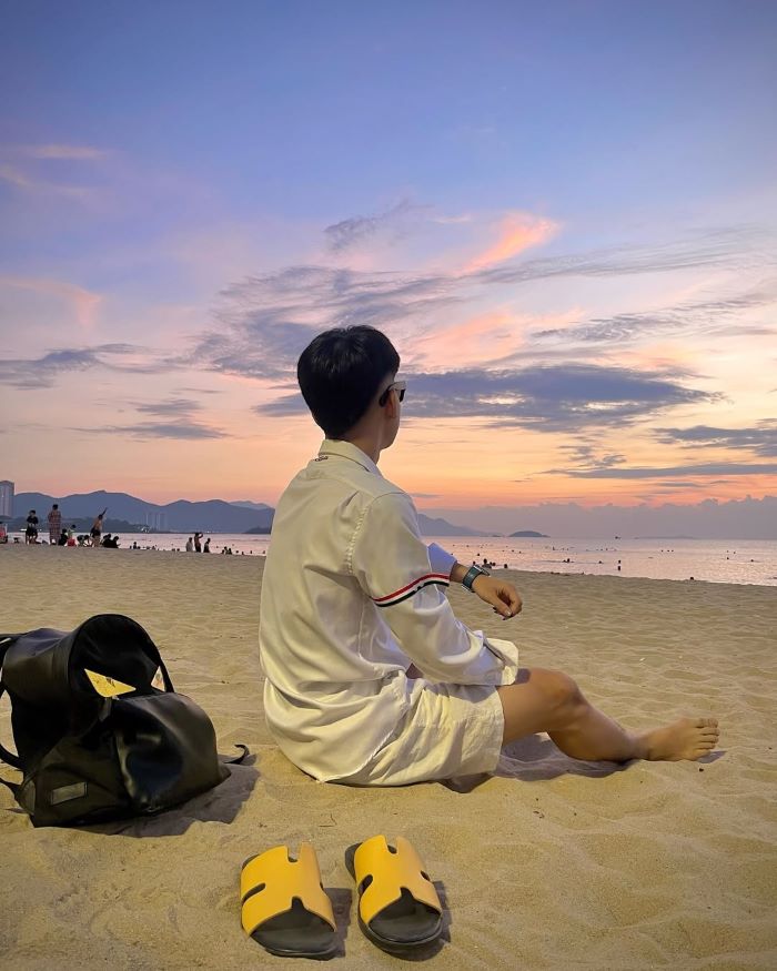 Ngắm hoàng hôn trên biển tour Nha Trang thật đẹp