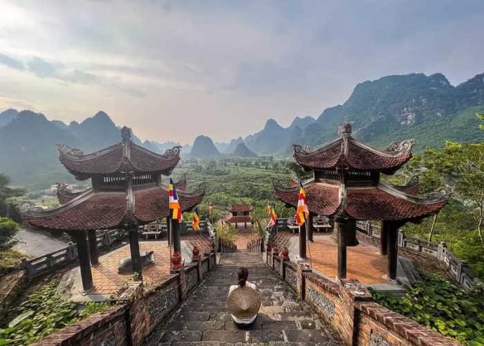 Chùa Phật Tích Trúc Lâm Bản Giốc là ngôi chùa mang đậm nét kiến trúc Phật giáo Việt Nam