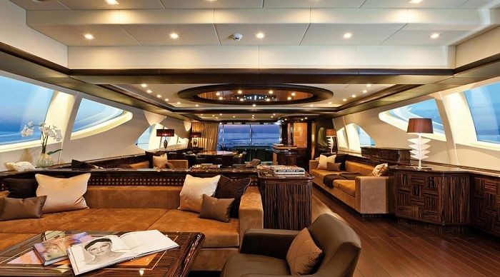 Sự hoàn mỹ trong nội thất du thuyền Solandge luôn được đánh giá rất cao.