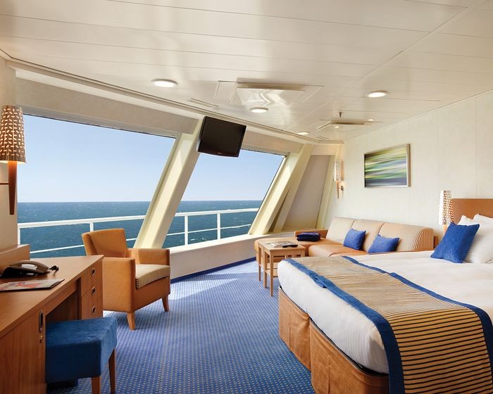 Phòng của Du thuyền Westerdam có thiết kế hiện đại, view biển tuyệt đẹp
