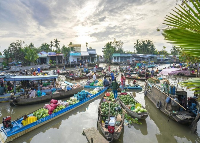 Chợ nổi ở Cần Thơ