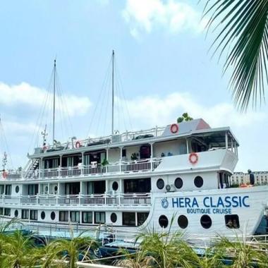 Tour du thuyền 5* Hera Classic Boutique Cruise 2N1Đ ngủ đêm trên Vịnh Hạ Long