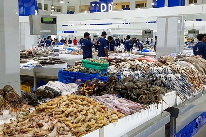 Khu chợ hải sản dubai Deira có vô số loại hải sản hấp dẫn