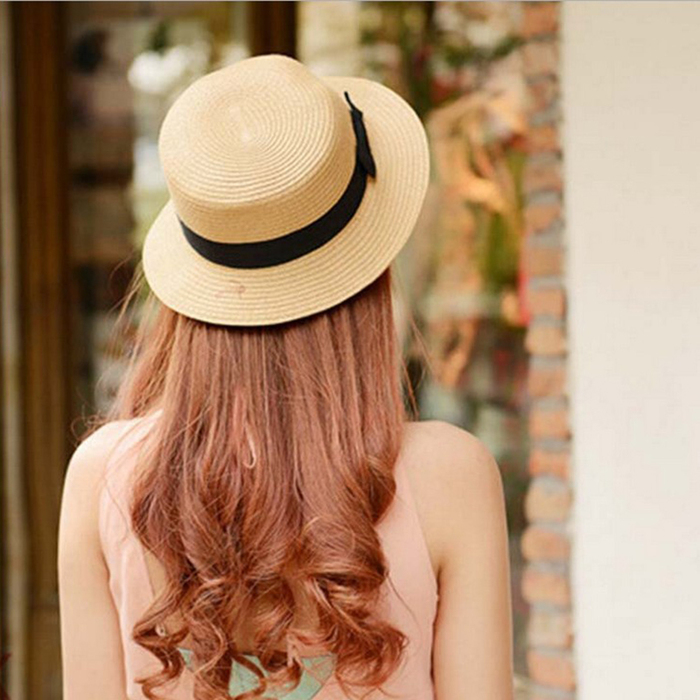 Trang phục du lịch Hàn Quốc mùa hè - Nón cói vành mỏng xinh xắn cho bạn nữ điệu đà