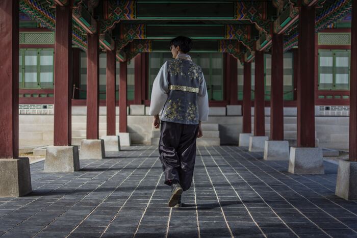Trang phục du lịch Hàn Quốc mùa hè - Mẫu Hanbok dành cho nam.