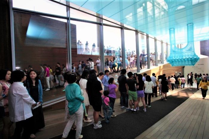 Rất nhiều du khách đến tham quan Bảo tàng Nghệ thuật Samsung mỗi năm. 