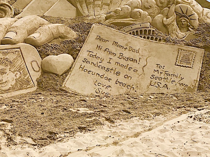 Lễ hội Cát Haeundae - Các tác phẩm điêu khắc trên cát có độ tinh xảo cao