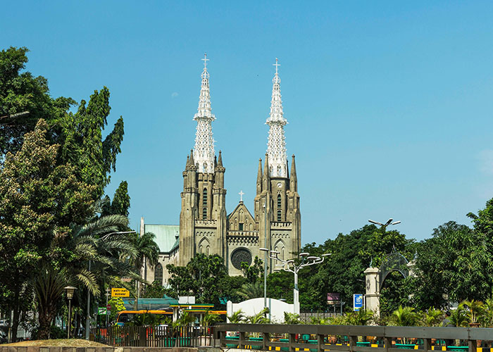 Tôn giáo ở Indonesia - Nhà thờ Kitô lớn ở Jakarta