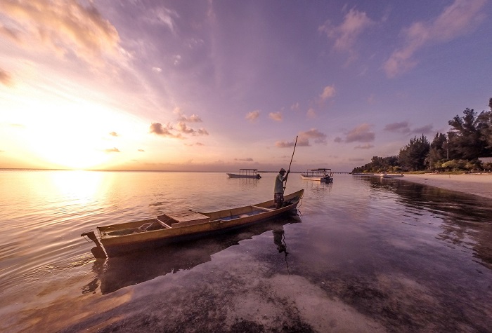 Hoàng hôn trên đảo Hoga, đảo Wakatobi