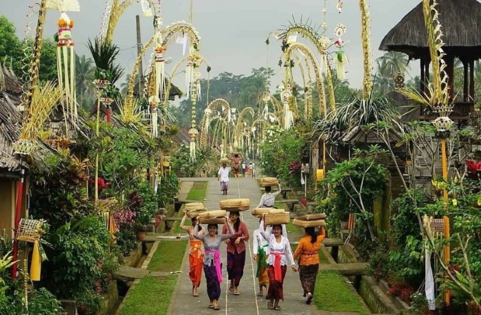 Làng truyền thống Penglipuran ở Indonesia - một thức cảnh đẹp Bali bình dị. Nguồn: okezone.news