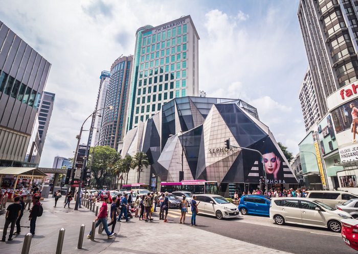 Đi Kuala Lumpur nên ở khu nào - Sephora tại Bukit Bintang