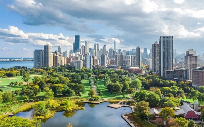 Kinh nghiệm du lịch Chicago - Chicago hè xanh mát. 