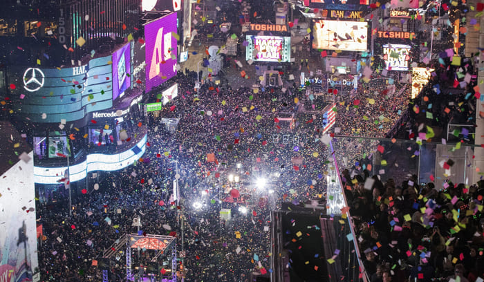 Quảng trường Times Square - Pháo hoa năm mới đầy ấn tượng
