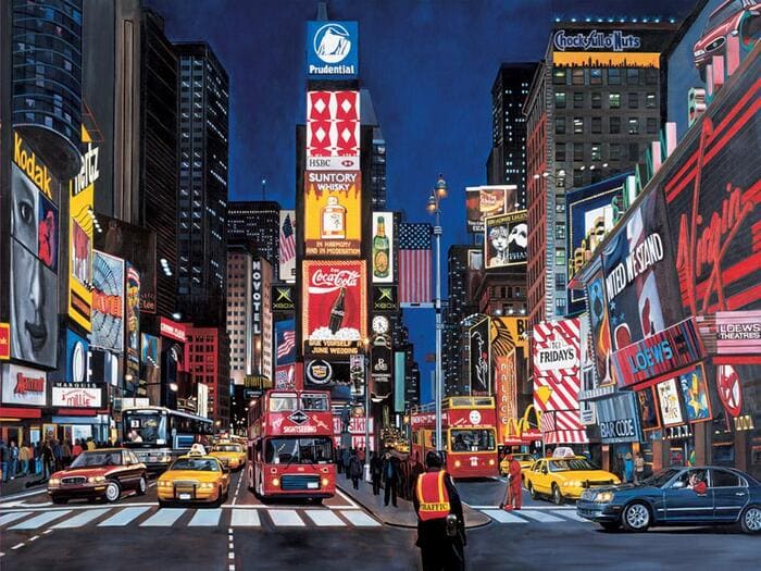Quảng trường Times Square - Toàn cảnh quảng trường Thời Đại Times Square về đêm