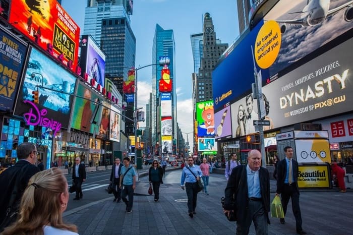Quảng trường Times Square - Nơi tập trung các tòa nhà liền kề đẹp bậc nhất Hoa Kỳ