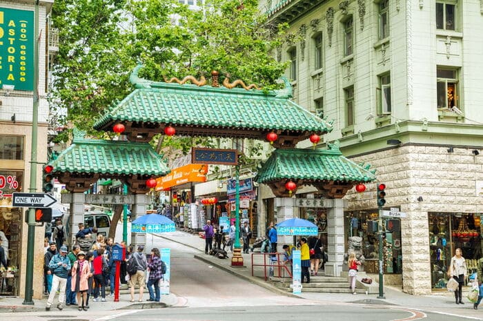 Kinh nghiệm du lịch San Francisco - Khu phố người Hoa San Francisco được thành lập từ rất sớm từ những thương nhân Trung Quốc.