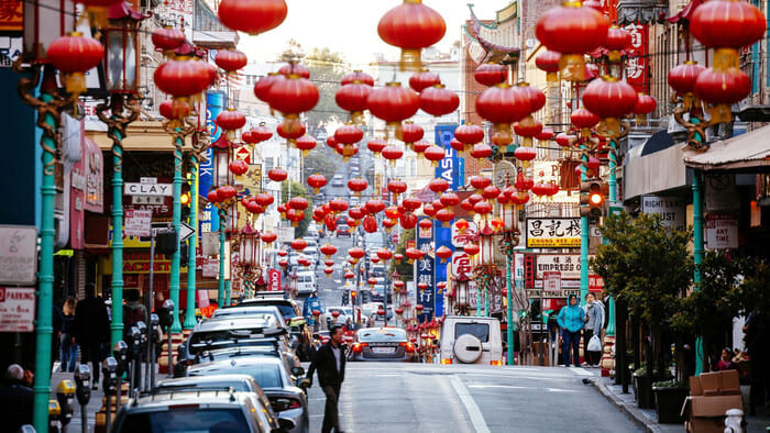Kinh nghiệm du lịch San Francisco - Chinatown mang đậm văn hoá truyền thống của người Trung Hoa. 