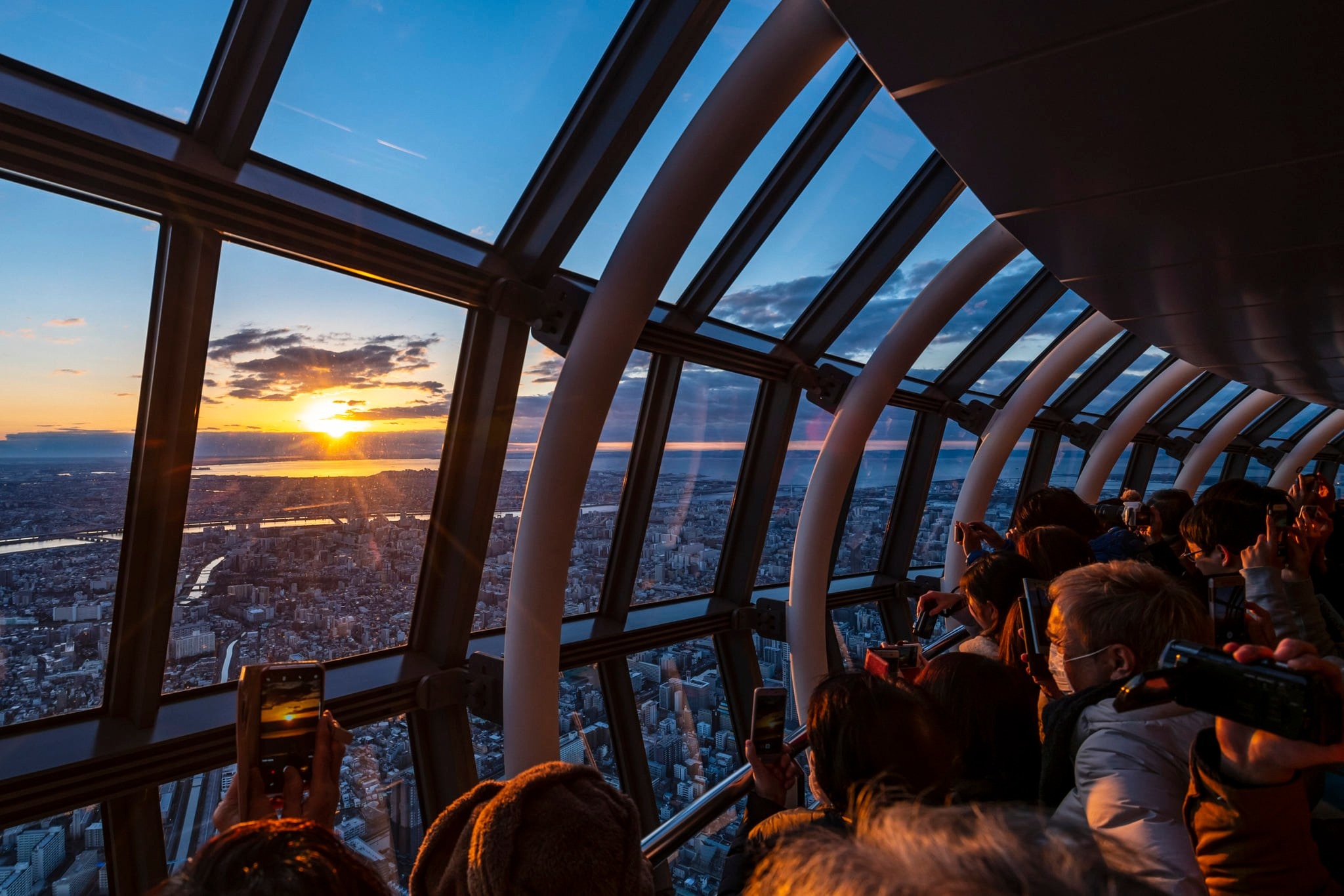 Đài quan sát của tháp Tokyo Skytree - một trong những địa điểm nổi tiếng tại Tokyo