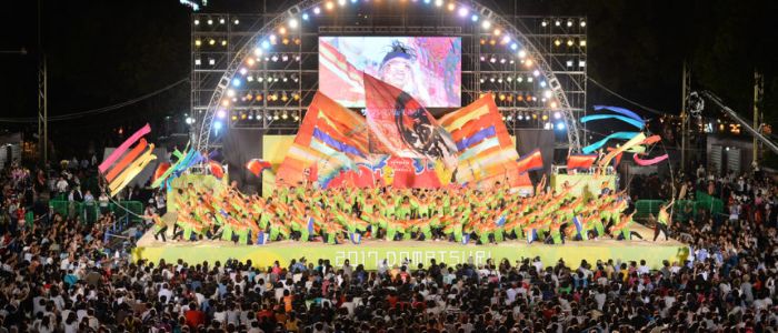 Kinh nghiệm du lịch nhật bản tháng 8 - Sân khấu chính trong lễ hội Domannaka
