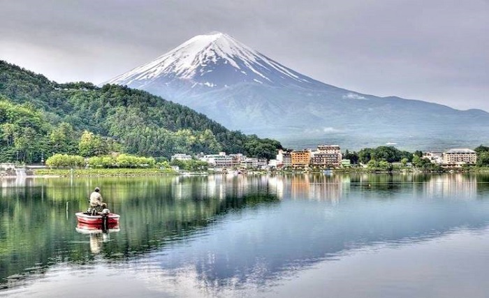 Kinh nghiệm du lịch nhật bản tháng 7 - Hồ Kawaguchi nước trong xanh