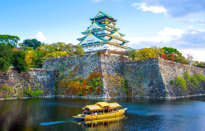Du lịch Nhật Bản mùa thu - Khung cảnh tuyệt mỹ ở lâu đài Osaka luôn làm nhiều du khách thổn thức