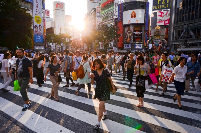 Shibuya Nhật Bản - Giao lộ với hơn 2000 người đi qua